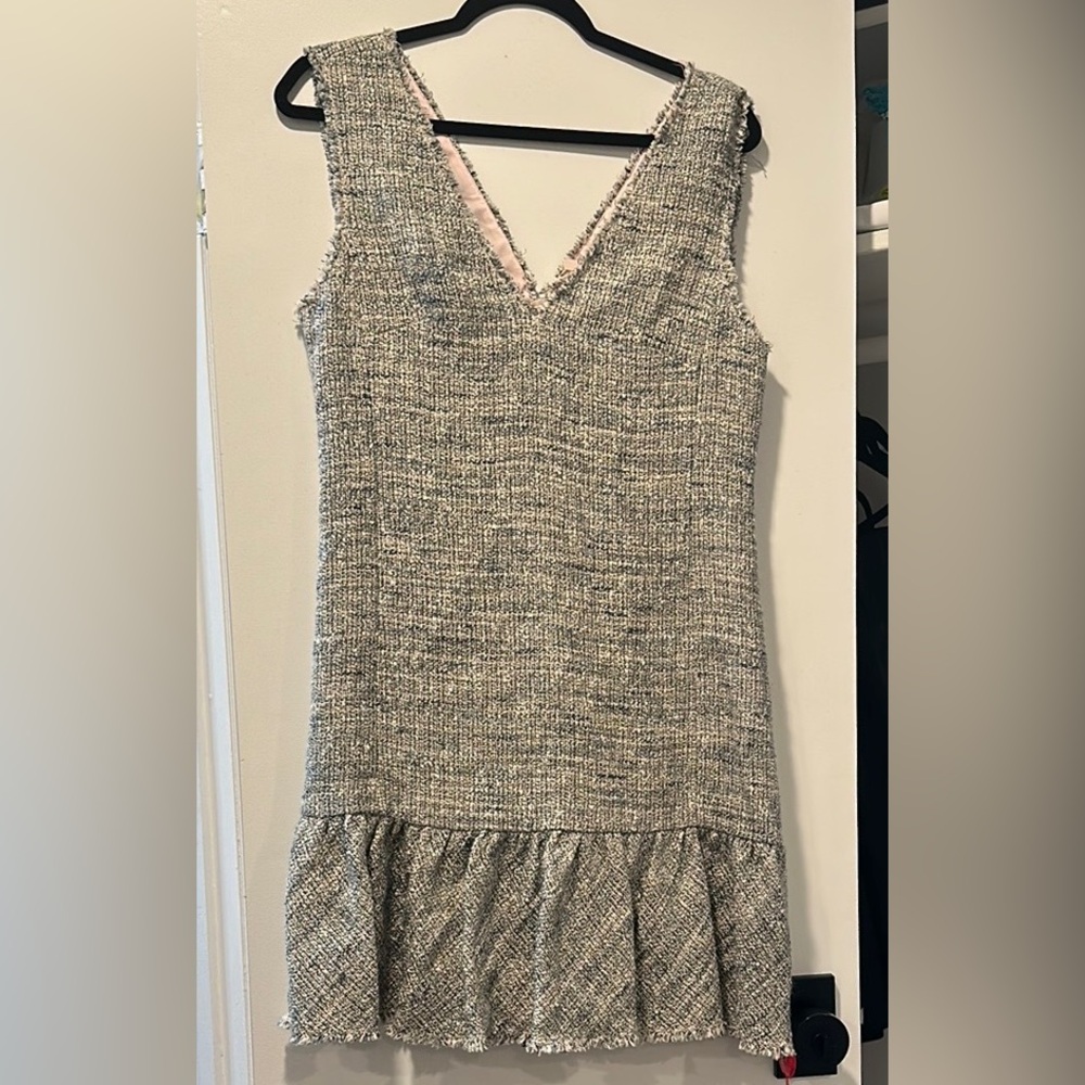 Rebecca Taylor Blue Tweed Dress